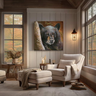 Bear in Branches: Bear 1 - Wood & Metal Wall Art Wood & Metal Wall Art Marilynn Dwyer Mason