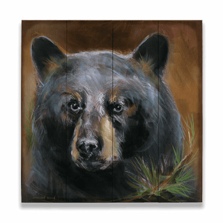 Bear in Branches: Bear 2 - Wood & Metal Wall Art Wood & Metal Wall Art Marilynn Dwyer Mason Wood 18" x 18"