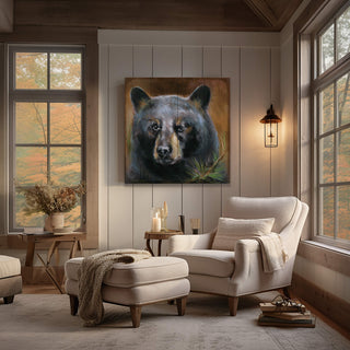 Bear in Branches: Bear 2 - Wood & Metal Wall Art Wood & Metal Wall Art Marilynn Dwyer Mason
