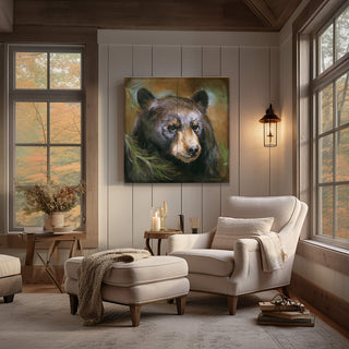 Bear in Branches: Bear 3 - Wood & Metal Wall Art Wood & Metal Wall Art Marilynn Dwyer Mason