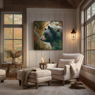 Bear in Branches: Bear 4 - Wood & Metal Wall Art Wood & Metal Wall Art Marilynn Dwyer Mason