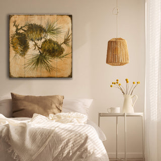 Evergreen Echo: Cone 3 - Wood & Metal Wall Art Wood & Metal Wall Art Marilynn Dwyer Mason