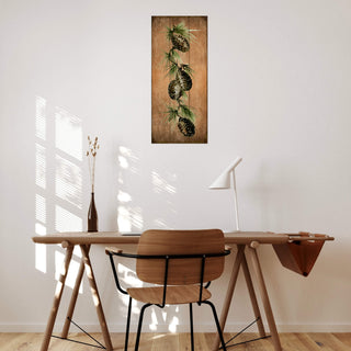 Cascade of Green: Cone 6 - Wood & Metal Wall Art Wood & Metal Wall Art Marilynn Dwyer Mason