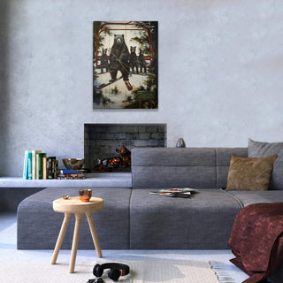 No Generation Gap on a Powder Day - Wood & Metal Wall Art Wood & Metal Wall Art Marilynn Dwyer Mason