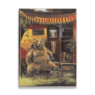 Trailer Bears - Wood & Metal Wall Art