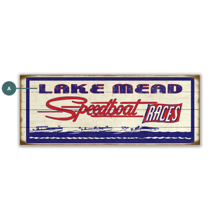 Speedboat Races - Wood & Metal Wall Art Wood & Metal Wall Art Marty Mummert Studio Wood 16" x 7"