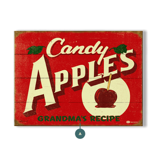 Candy Apples - Wood & Metal Wall Art Wood & Metal Wall Art Marty Mummert Studio Wood 9" x 12"