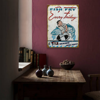 Fish Fry Fridays - Wood & Metal Wall Art Wood & Metal Wall Art Marty Mummert Studio