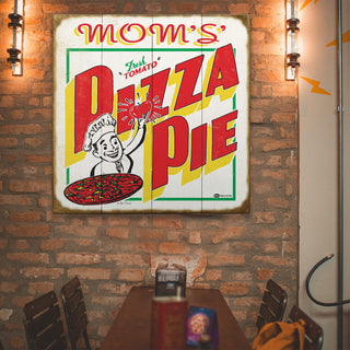 Mom's Pizza Pie - Wood & Metal Wall Art Wood & Metal Wall Art Marty Mummert Studio