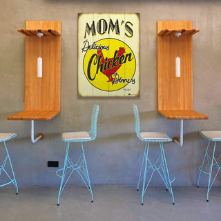 Mom's Chicken Dinners- Wood & Metal Wall Art Wood & Metal Wall Art Marty Mummert Studio