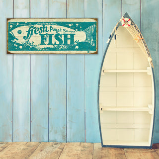 Fresh Fish For Sale: Personalized - Wood & Metal Wall Art Wood & Metal Wall Art Marty Mummert Studio