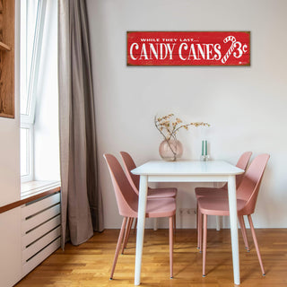 Candy Canes - Wood & Metal Wall Art Wood & Metal Wall Art Marty Mummert Studio