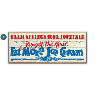 Eat More Ice Cream - Wood & Metal Wall Art Wood & Metal Wall Art Marty Mummert Studio Wood 16" x 7"