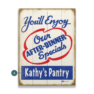 After Dinner Specials - Wood & Metal Wall Art Wood & Metal Wall Art Marty Mummert Studio Wood 9" x 12"