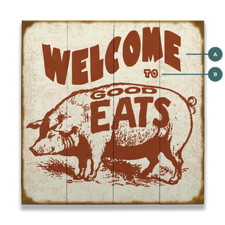 Good Eats - Wood & Metal Wall Art Wood & Metal Wall Art Marty Mummert Studio Wood 10.5" x 10.5"