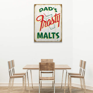 Dad's Frosty Malts - Wood & Metal Wall Art Wood & Metal Wall Art Marty Mummert Studio