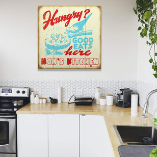 Good Eats Here - Wood & Metal Wall Art Wood & Metal Wall Art Marty Mummert Studio