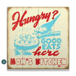 Good Eats Here - Wood & Metal Wall Art Wood & Metal Wall Art Marty Mummert Studio Wood 10.5" x 10.5"