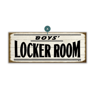 Locker Room - Wood & Metal Wall Art Wood & Metal Wall Art Marty Mummert Studio Wood 16" x 7"