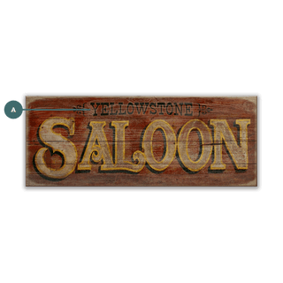 Saloon - Wood & Metal Wall Art Wood & Metal Wall Art Marty Mummert Studio Wood 16" x 7"