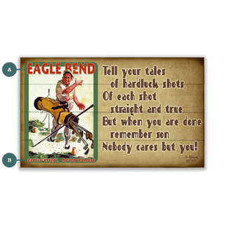 Hardluck Shots - Wood & Metal Wall Art Wood & Metal Wall Art Old Sport Gallery Wood 24" x 14"