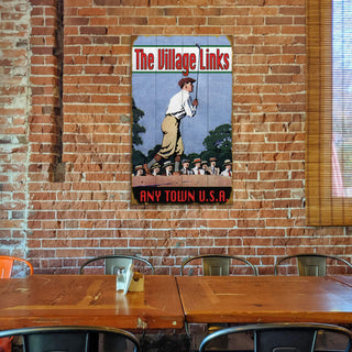 Classic Golfer - Wood & Metal Wall Art