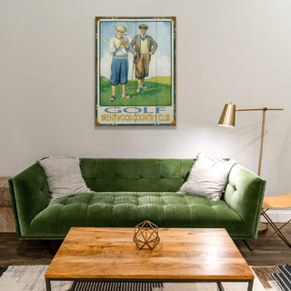 Vintage Golfers - Wood & Metal Wall Art Wood & Metal Wall Art Old Sport Gallery