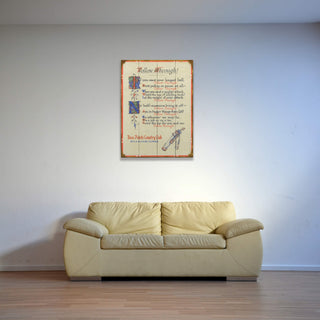 Follow Through Golf Poem - Wood & Metal Wall Art Wood & Metal Wall Art Old Sport Gallery