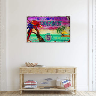 The Parrot Lounge - Wood & Metal Wall Art Wood & Metal Wall Art Out West Design