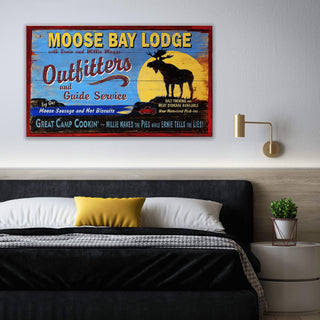 Moose Bay Lodge - Wood & Metal Wall Art Wood & Metal Wall Art Out West Design