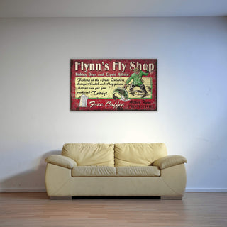 Flynn's Fly Shop - Wood & Metal Wall Art Wood & Metal Wall Art Out West Design