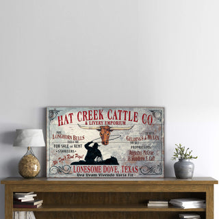 Hat Creek Cattle Co - Wood & Metal Wall Art Wood & Metal Wall Art Out West Design