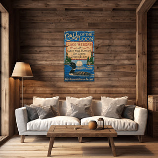 Call of the Loon - Wood & Metal Wall Art Wood & Metal Wall Art Out West Design