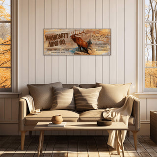 Wachusett Arms Co. - Wood & Metal Wall Art Wood & Metal Wall Art Out West Design
