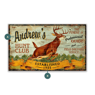 Andrew's Hunt Club - Wood & Metal Wall Art Wood & Metal Wall Art Out West Design Wood 14" x 8"