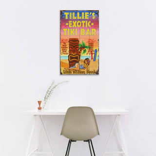 Tillie's Tiki Bar - Wood & Metal Wall Art Wood & Metal Wall Art Out West Design