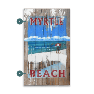 Lifeguard on Duty - Wood & Metal Wall Art Wood & Metal Wall Art Out West Design