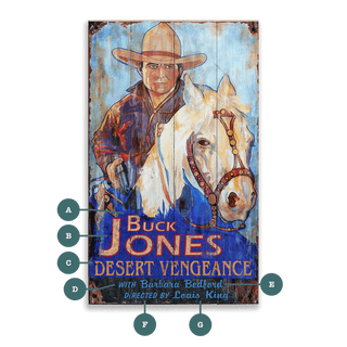 Desert Vengeance - Wood & Metal Wall Art Wood & Metal Wall Art Out West Design Wood 8" x 14"