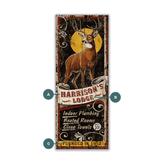 Harrison's Lodge - Wood & Metal Wall Art Wood & Metal Wall Art Out West Design