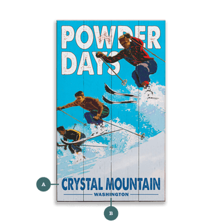 Powder Days - Wood & Metal Wall Art