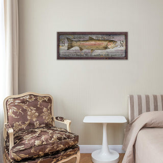 Fishing Club - Wood & Metal Wall Art Wood & Metal Wall Art Out West Design
