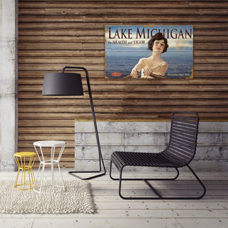 Lady Michigan - Wood & Metal Wall Art Wood & Metal Wall Art Out West Design