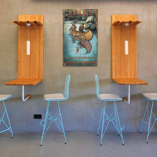 Baily's Guide Service: Distressed Finish - Wood & Metal Wall Art Wood & Metal Wall Art Out West Design