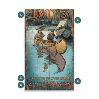 Baily's Guide Service: Distressed Finish - Wood & Metal Wall Art Wood & Metal Wall Art Out West Design Wood 8" x 14"