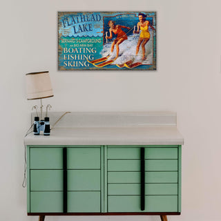 Lakeside Adventures - Wood & Metal Wall Art Wood & Metal Wall Art Out West Design