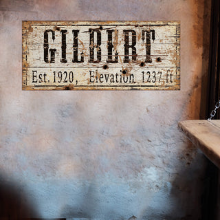 Gilbert - Established & Elevation - Wood & Metal Wall Art Wood & Metal Wall Art Out West Design