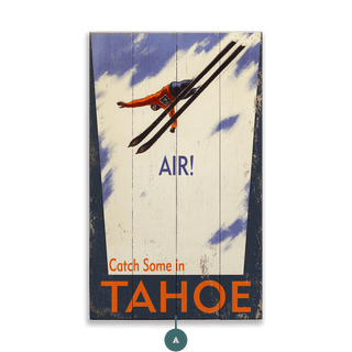 Air! - Wood & Metal Wall Art Wood & Metal Wall Art Out West Design Wood 8" x 14"