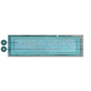 Life is Good - Wood & Metal Wall Art Wood & Metal Wall Art Out West Design