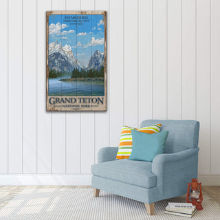 Grand Teton National Park: Established - Wood & Metal Wall Art Wood & Metal Wall Art Out West Design