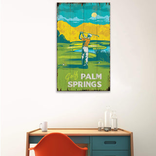 Palm Springs Gold: Distressed Finish - Wood & Metal Wall Art Wood & Metal Wall Art Out West Design